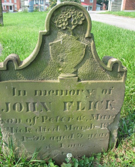 John Flick tombstone